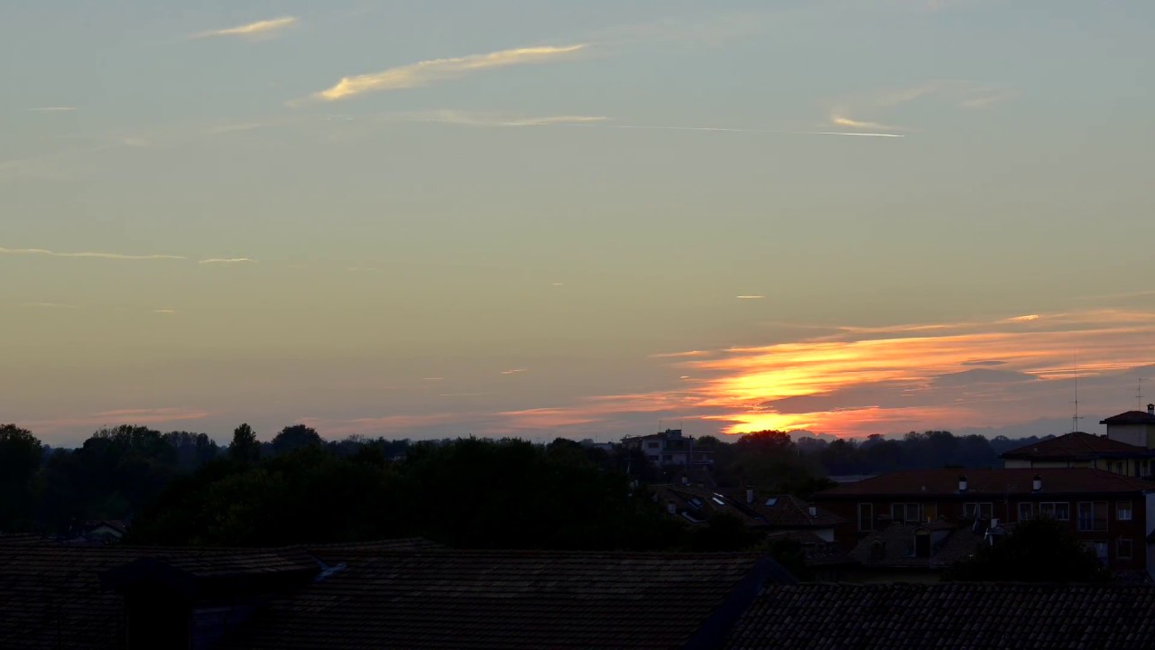 Timelapse Pavia Sunset