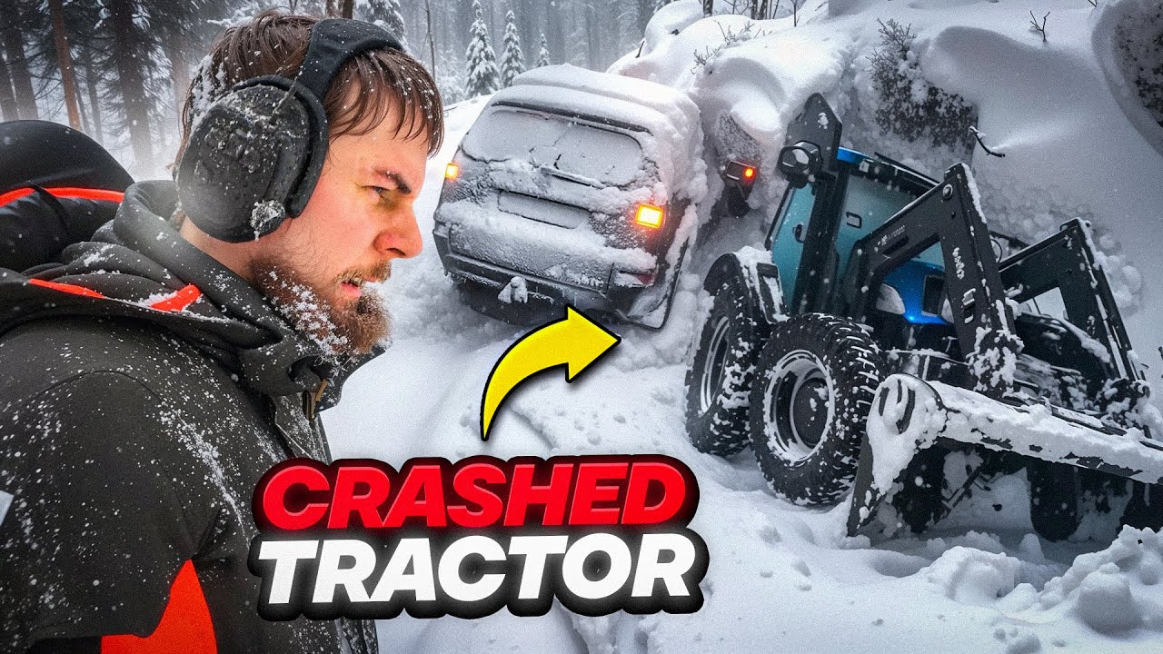 MEGA Snowstorm: Crashed Cars, Tractors and Tow Truck Recovery