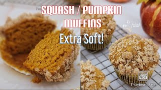 Kalabasa /Pumpkin Muffins with Streusel | So soft and fluffy! Kalabasa /Pumpkin Muffins with Streusel | So soft and fluffy!