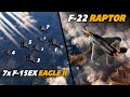7 vs 1 | F-22 Raptor Vs F-15EX Eagle II | INTERCEPT | Digital Combat Simulator | DCS |