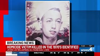 Identity of 1970s murder victim revealed