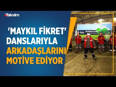 Temizlik işçisi 'Maykıl Fikret' sergilediği dans figürleriyle izleyenleri çılgına çeviriyor