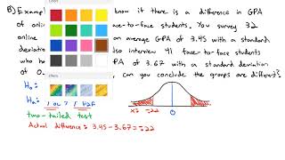 3.7 Hypothesis Test for Two Means