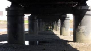 underneath walney's jubilee bridge