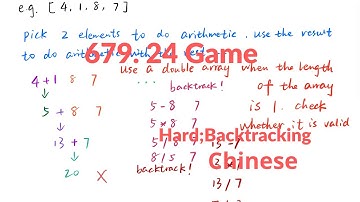 LeetCode 679. 24 Game 中文解释 Chinese Version