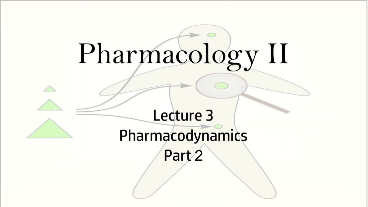 pharmacology II Lec 3 part 2 - YouTube