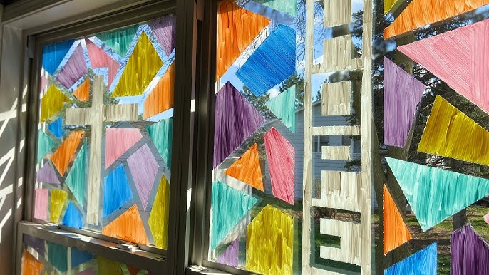 Decorate the Windows: DIY Washable Window Paint Cross – LadyBeez