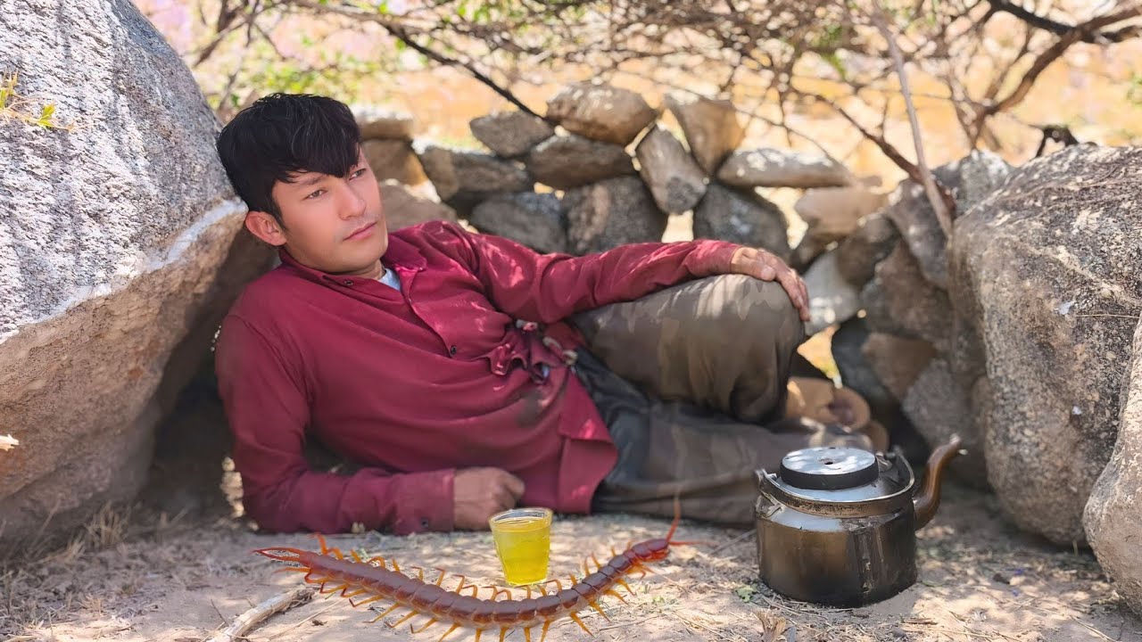 Building a Shelter for a Shepherd in the Afghan Desert | Real Nomadic Life. 