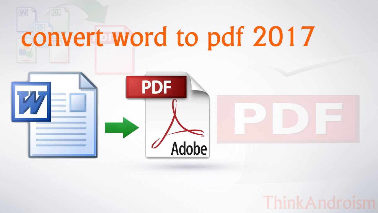 convert word to pdf in office 2013 - YouTube