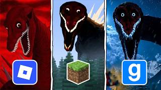 Roblox vs Minecraft vs Garry's Mod - Bloodbath Godzilla Chase Test screenshot 4