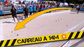 6 tirs incroyables en pétanque entre 9m80 et 14m 😮😯😲😳