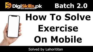 How to solve Digiskills Exercise on Mobile phone Digiskills Exercise mobile method screenshot 2
