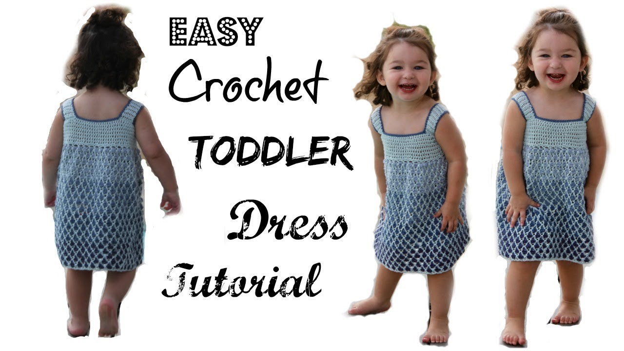 Easy Toddler Ombre Moroccan stitch dress