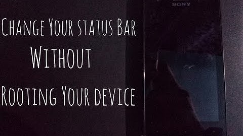 Change status bar of your android smartphone without Root