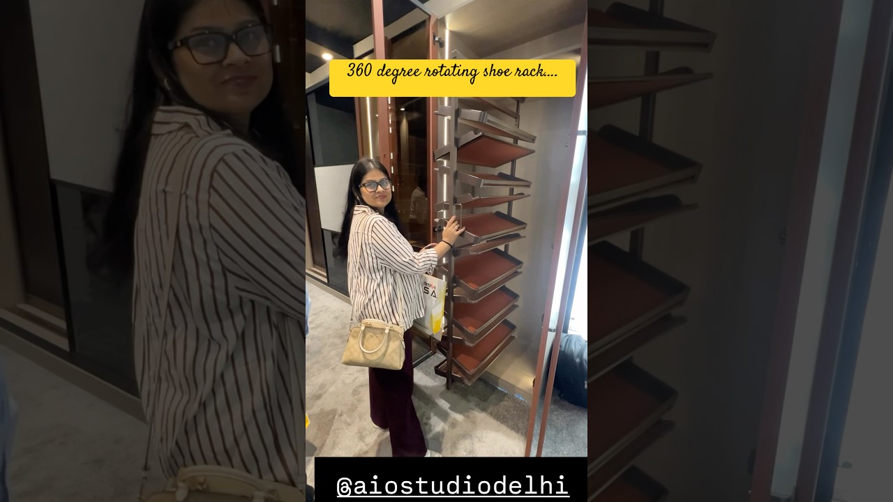 Best Shoerack design in 2025- 360 degree rotating shoe rack.