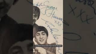 Before Ed Sullivan, Beatles Fan Club card - all authentic sigs #shorts #collection #beatles