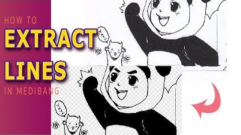 [Medibang Paint Pro desktop version how to] Extract Lines