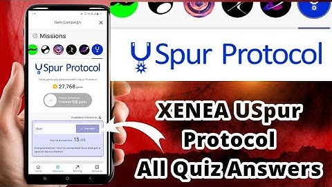 XENEA Wallet | USpur Protocol Campaign All Quiz Answers | XENEA Wallet New Update December 2025