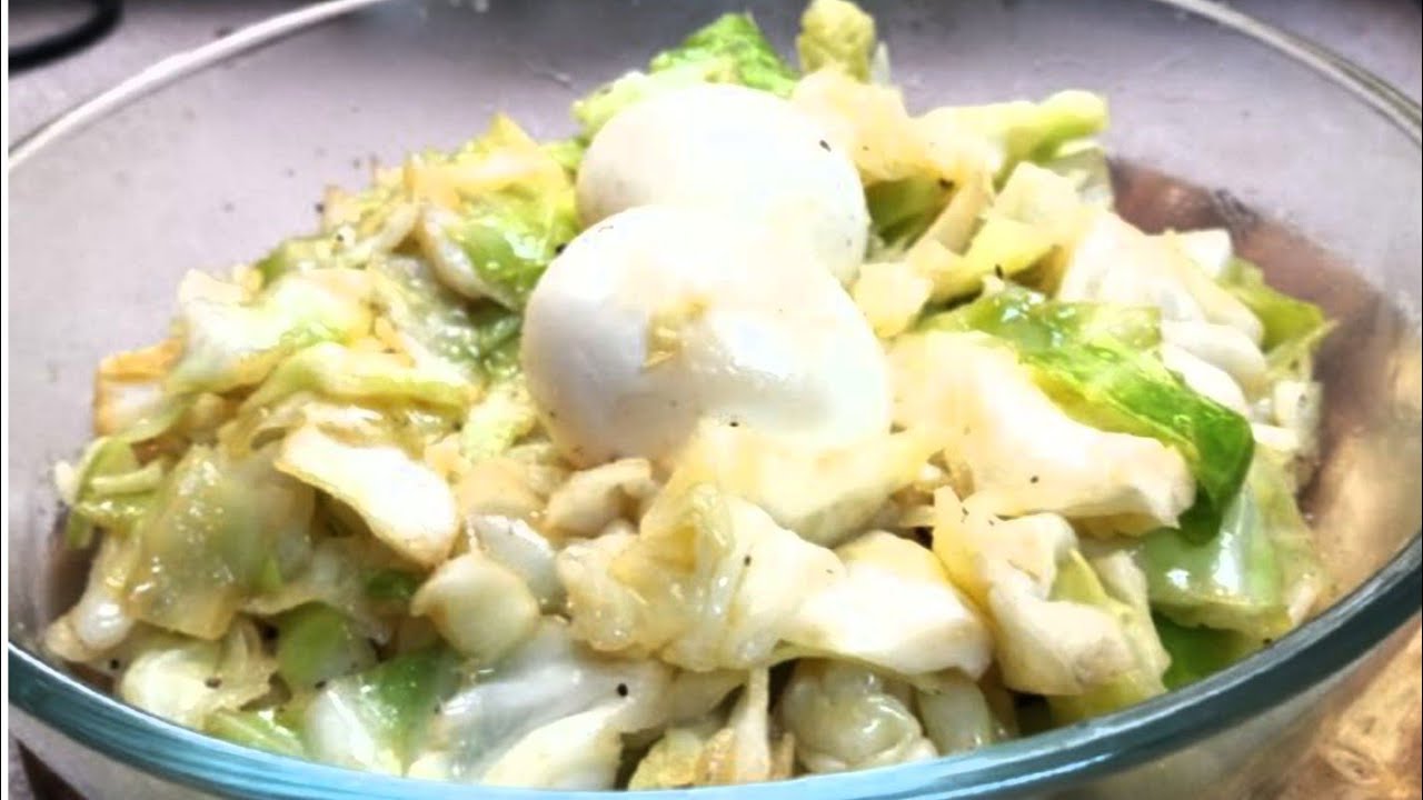 HEALTHY CABBAGE EGG DIET RECIPE GINISANG CABBAGE SEMPLING ULAM