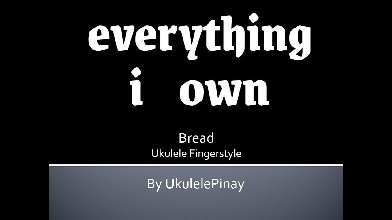 Everything I Own ukulele fingerstyle + TABS YouTube