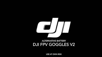 DJI Goggles V2 battery alternative