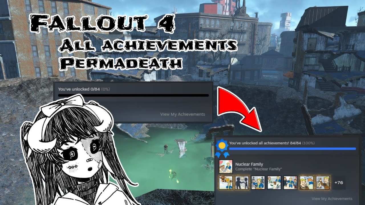 「 Fallout 4 」All Achievements - Permadeath