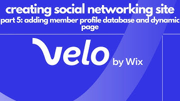 HOW TO CREATE A SOCIAL NETWORKING SITE WITH WIX USING VELO | PART 5: PROFILE DATABASE AND PAGE