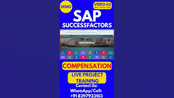 SAP SuccessFactors Compensation Training Online Class 62 12th Sept 2025 #sapsuccessfactorstraining