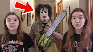 LEATHERFACE IN OUR HOUSE! by Jillian and Addie Laugh 348,852 views 2 months ago 12 minutes, 16 seconds