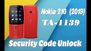 Nokia 210 TA-1139 Security Code Unlock 100% Working