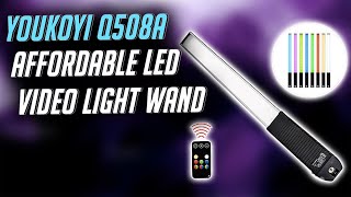 Best Portable RGB LED Light under $100 with Battery and Remote Control | YOUKOYI Q508A Review