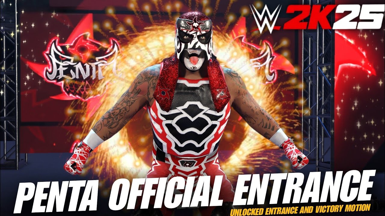 WWE 2K25 : Penta Official Entrance Reveal First Look! (HIDDEN) - YouTube