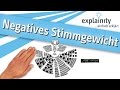 Negatives Stimmgewicht einfach erklärt (explainity® Erklärvideo)