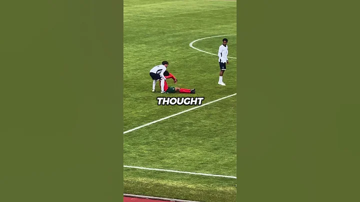 Cristiano Jr got injured in the match against England. 🤕💔