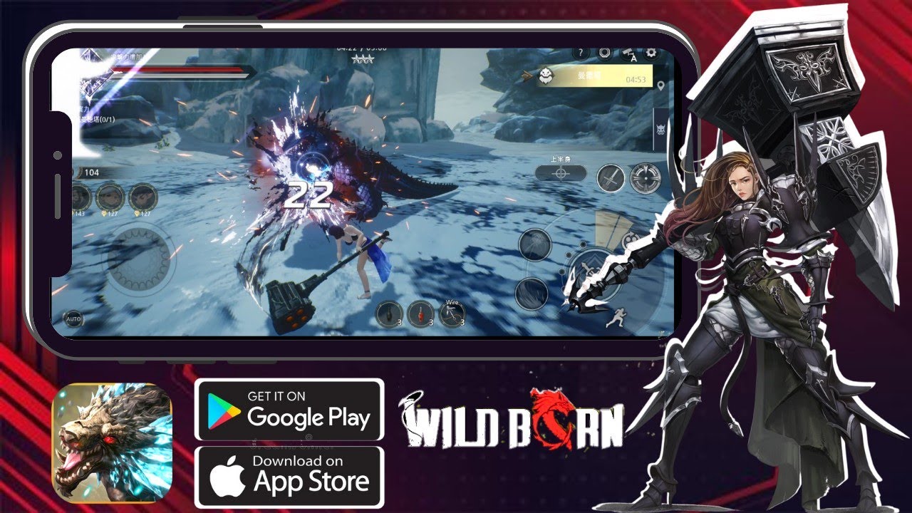 WildBorn With Hammer Weapon Gameplay (Android/ios) || NHBD Gameplay Mobile