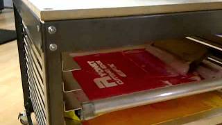 Ryonet's Silver Press Screen Printing Press Table & Screen Frame Rack