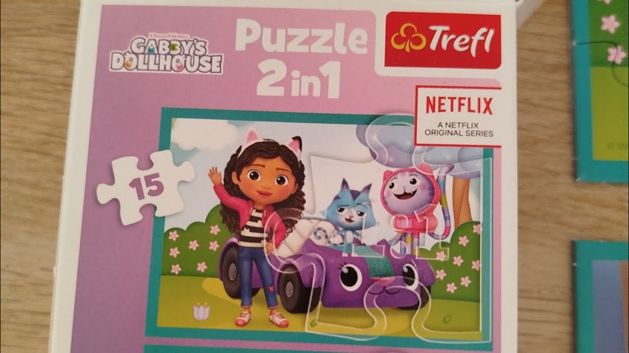 Puzzle dla dzieci: Koci domek Gabi 2w1 - YouTube