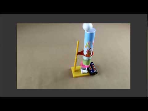 趣味空氣懸浮球 趣味科學實驗科技小發明DIY風力演示手工拼裝玩具
