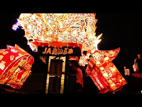 大型あんどん練行 - 夜高あんどん祭り - 北海道沼田町 - 2025年