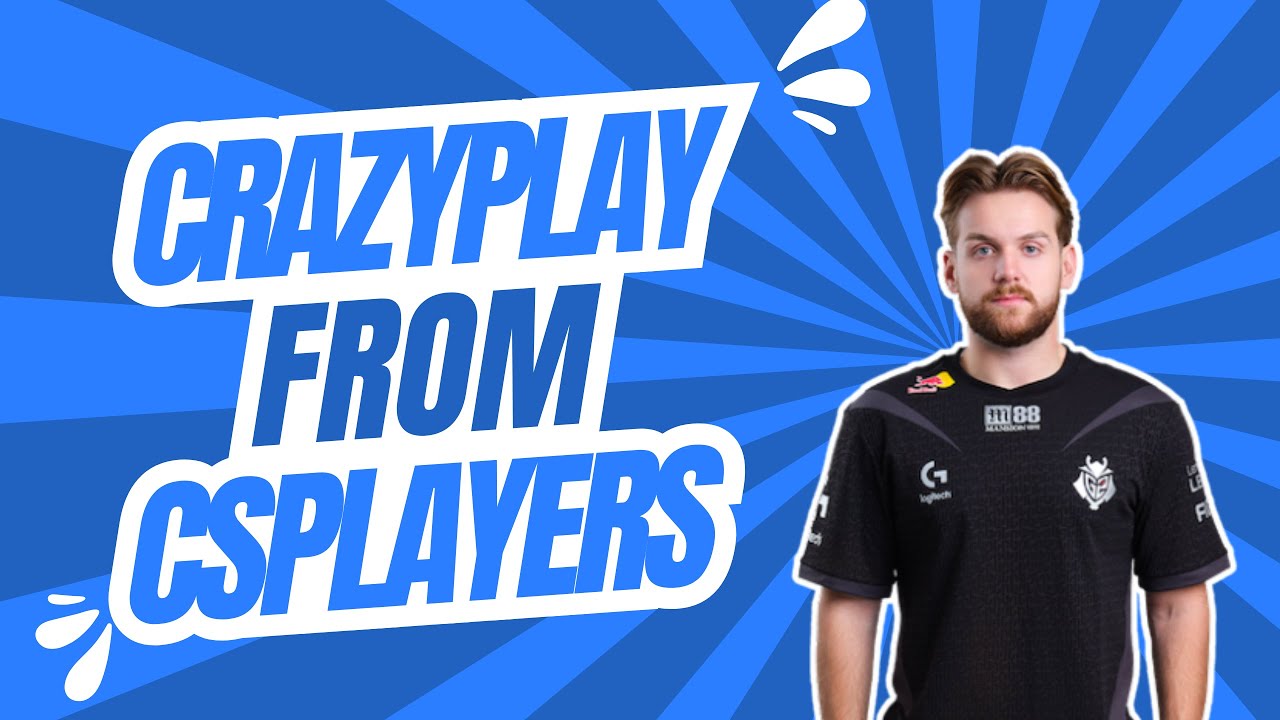 Crazy play from PRO CS:GO players - YouTube