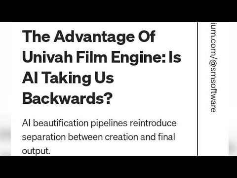 The Univah Film Engine Founder Argues AI Beautification Is a Step Backward