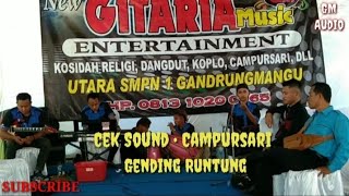 Cek Sound  Cdanursari Gending Runtung  Gitaria Musik