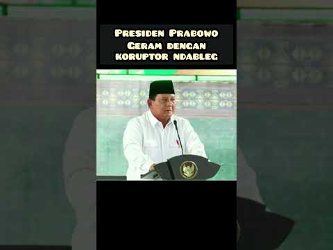 Detik-detik Presiden Prabowo Geram Dengan Para Koruptor Ndableg #shorstviral