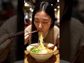 Chinese girl eating noodles | ASMR mukbang #viral #trending #asmrsounds #satisfying #chinesefood