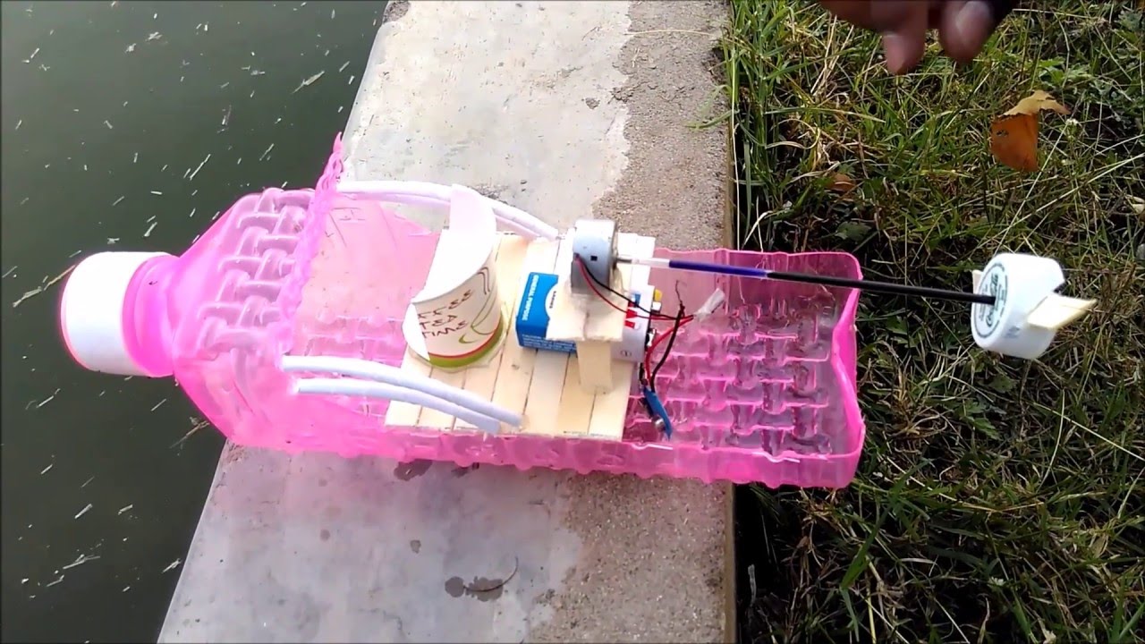 How to Make a 9v Battery Boat - Awesome Boat DIY - YouTube