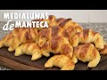 MEDIALUNAS DE MANTECA 🥐 | Receta HOJALDRE