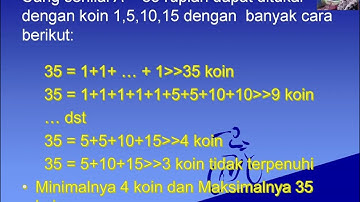 MATERI KLS XI MIPA bab 2 B 2 Algoritma Greedy