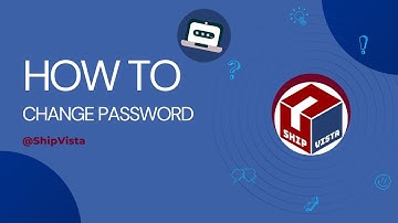 How you can easily Change and Update your Password on ShipVista.com