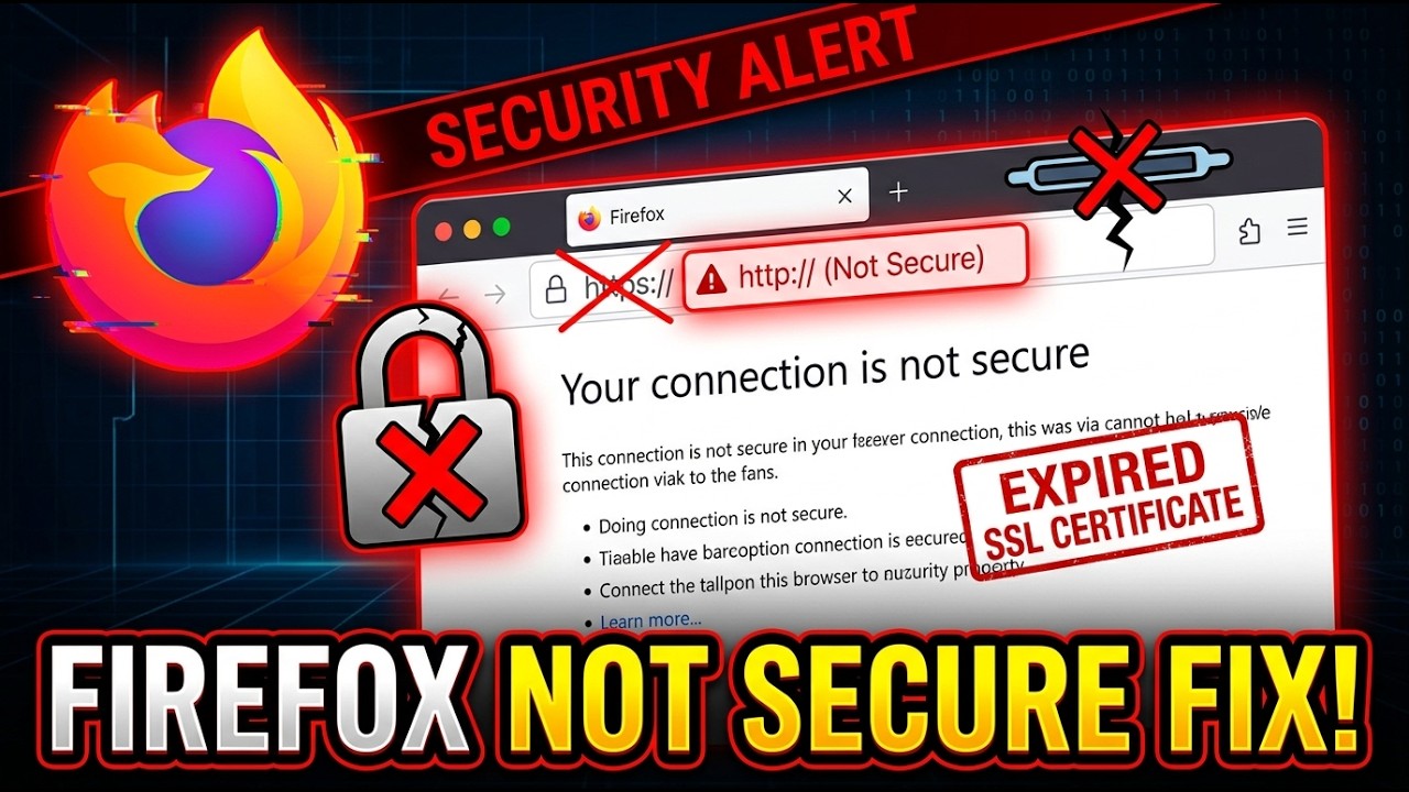 Firefox Connection How to Fix Firefox Giving Insecure Connection - YouTube