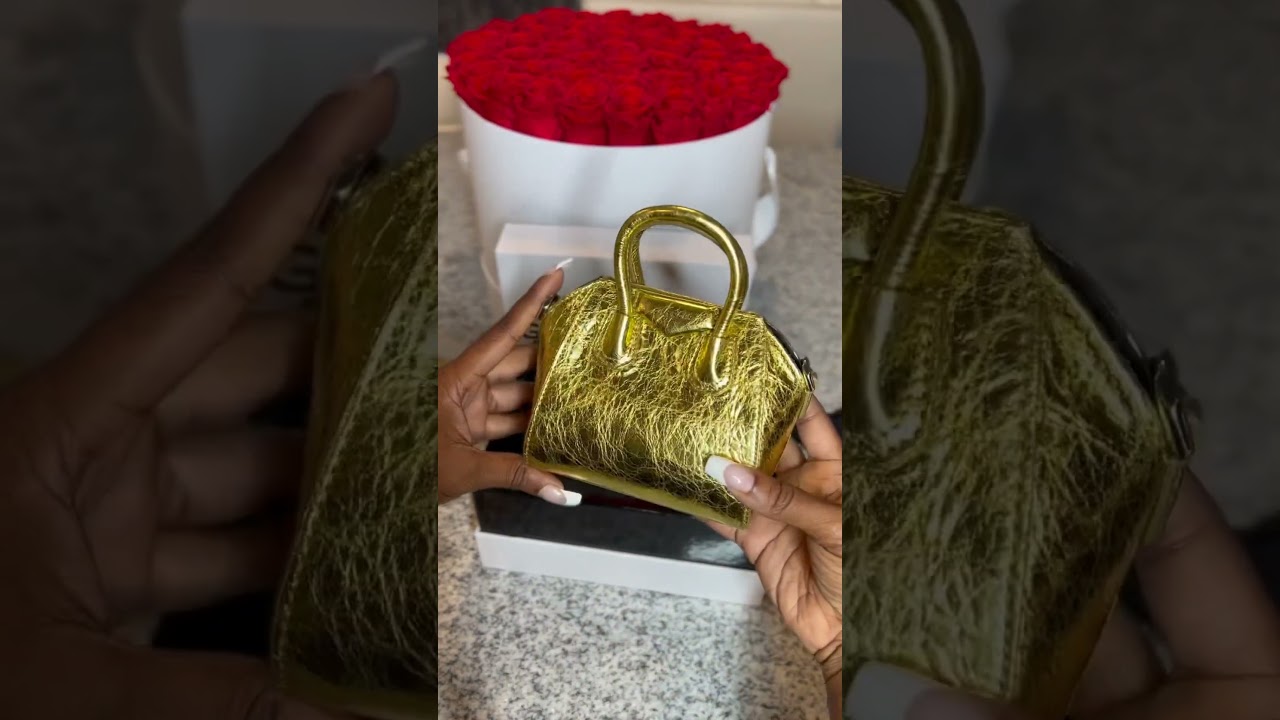 Givenchy Micro Antigona in Metallic Gold Unboxing 